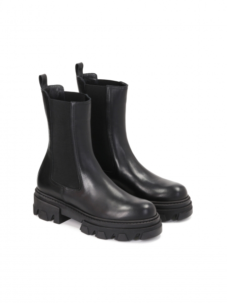 Czarne trzewiki damskie EAST