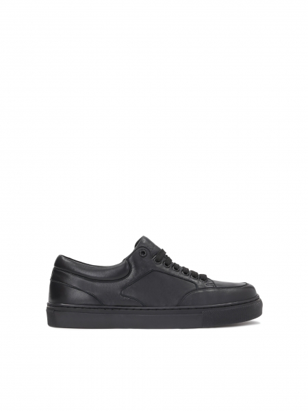 Minimalistyczne czarne sneakersy damskie ENZA