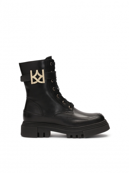 Skórzane trzewiki w militarnym stylu TREIA