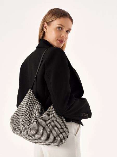 Zdobiona torebka na ramię PARTY L