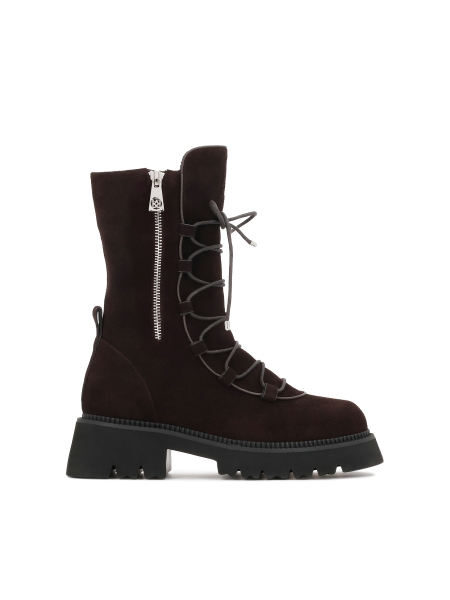 Trzewiki z suwakami i ozdobnym sznurowaniem ELBA