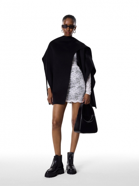 Czarne trzewiki z prostą cholewką na zamek KS LEILA