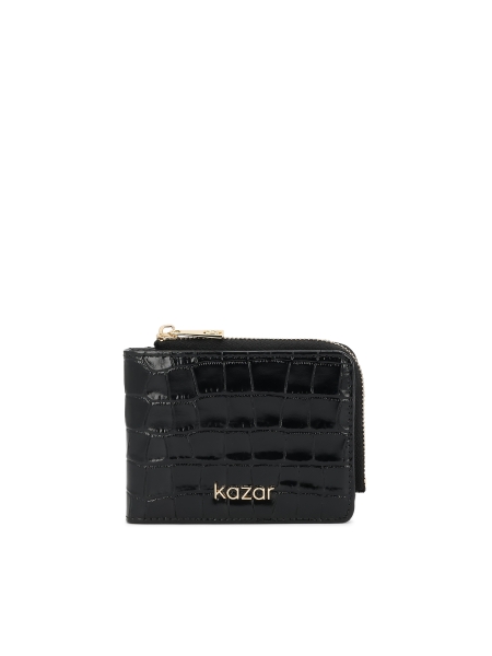 Skórzany portfel z tłoczeniem CAETANA