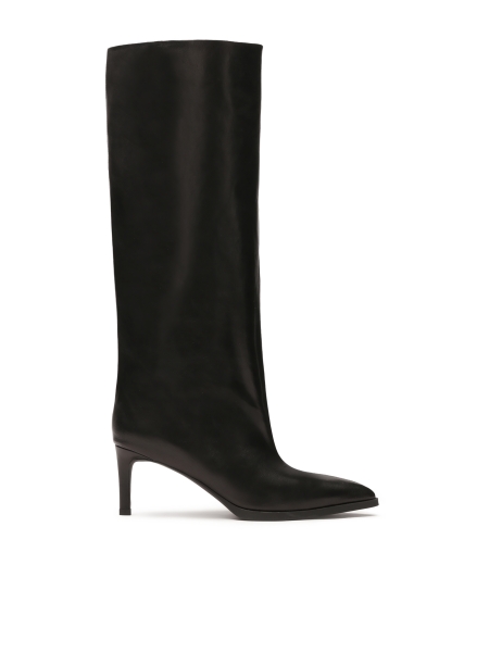 Wsuwane kozaki na niewysokim obcasie VELANI