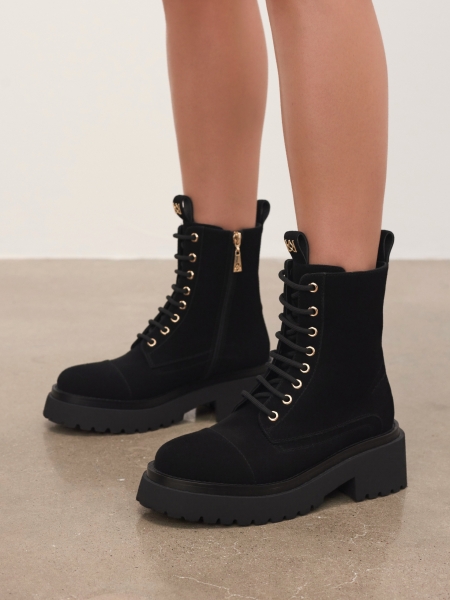 Zamszowe trzewiki za kostkę LAKEMOOR