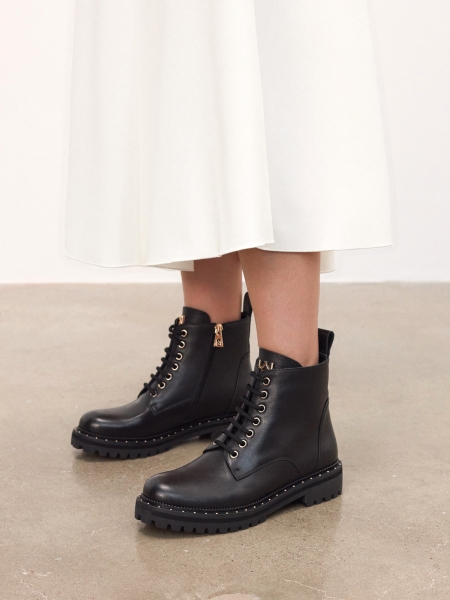 Skórzane trzewiki za kostkę TRISH