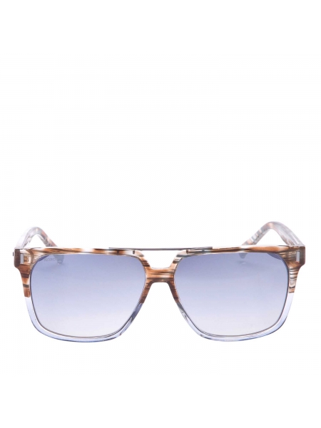 Granatowo-brązowe okulary przeciwsłoneczne 