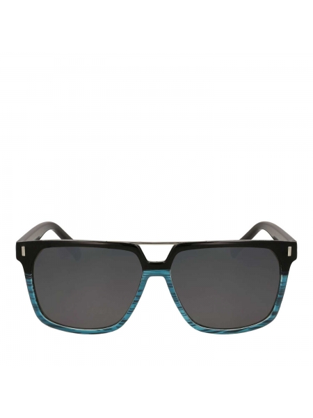 Niebiesko-czarne okulary przeciwsłoneczne 