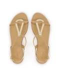 Złote sandały damskie CITRINE