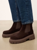Zamszowe botki typu Chelsea boots GOLDBERRY