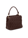 Brązowa torebka z efektownym pikowaniem ALELE