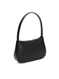 Mała czarna torebka na ramię z licowej skóry TILDA MINI