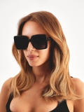 Modne okulary przeciwsłoneczne z grubą oprawką NESS