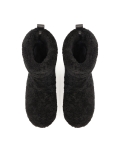 Czarne śniegowce z owczą wełną  KS IRIS
