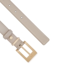 Szary skórzany pasek AGUADA