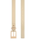 Beżowy pasek z sygnowaną szlufką  SALLE