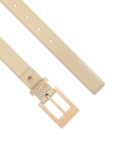 Beżowy pasek z sygnowaną szlufką  SALLE
