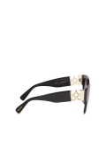 Czarne okulary przeciwsłoneczne ze zdobionymi zausznikami ISLE