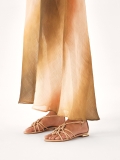 Beżowe płaskie sandały japonki MADDIE