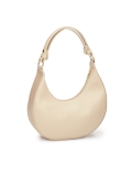 Beżowa torebka ze skóry o unikatowym kształcie  IVONY M