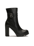 Czarne botki na słupku  BALIN