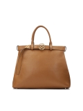 Jasnobrązowa torebka z paskiem z klamrą LILIE