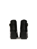 Czarne botki ze wsuwaną cholewką LOREEN