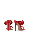 Czerwone klapki z trójwymiarową ozdobą JOSEFINE