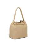 Beżowa torebka w kształcie worka  SAFIE