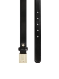 Wąski czarny pasek z zabudowaną klamrą SABIENE