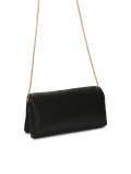 Czarna torebka puffy z metalową ozdobą ISADORA