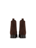 Brązowe sztyblety z zamszowej skóry SIRIN
