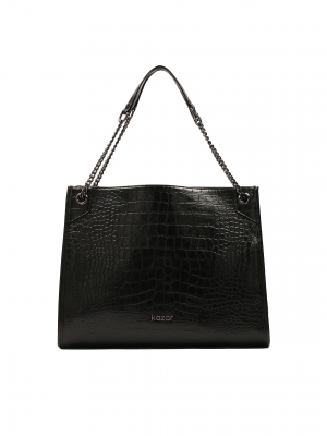 Elegancka torebka z uchwytami na łańcuchach 