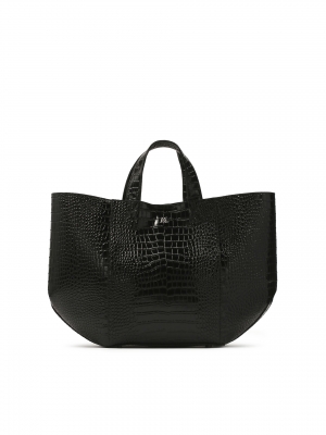 Duża skórzana torebka tote bag