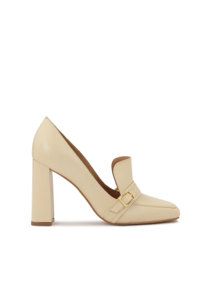 Wsuwane czółenka lordsy na wysokim słupku