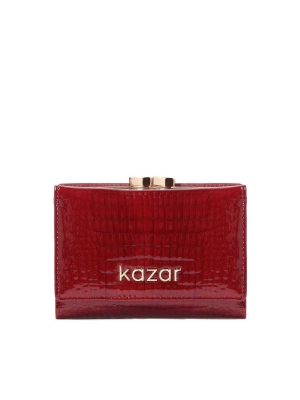 Czerwony portfel damski