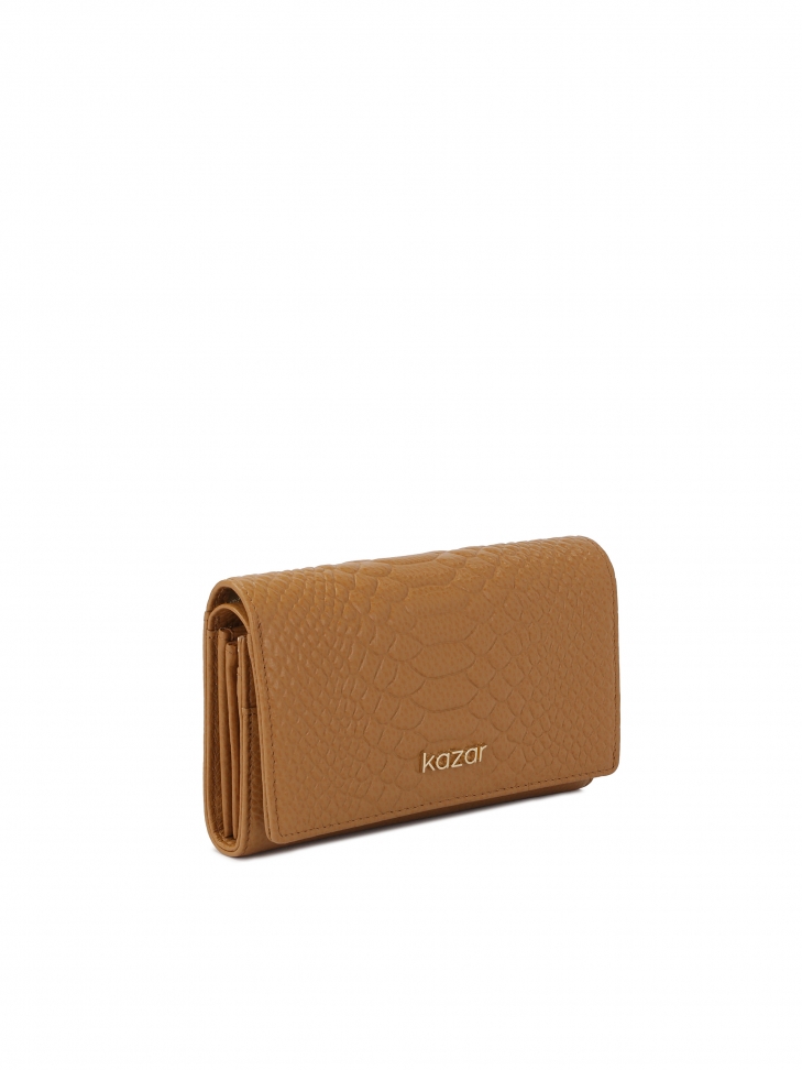 Skórzany portfel w egzotyczny wzór SANTI