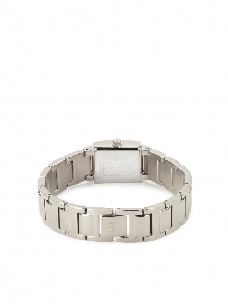 Kobiecy zegarek na bransolecie zdobionej kryształkami 