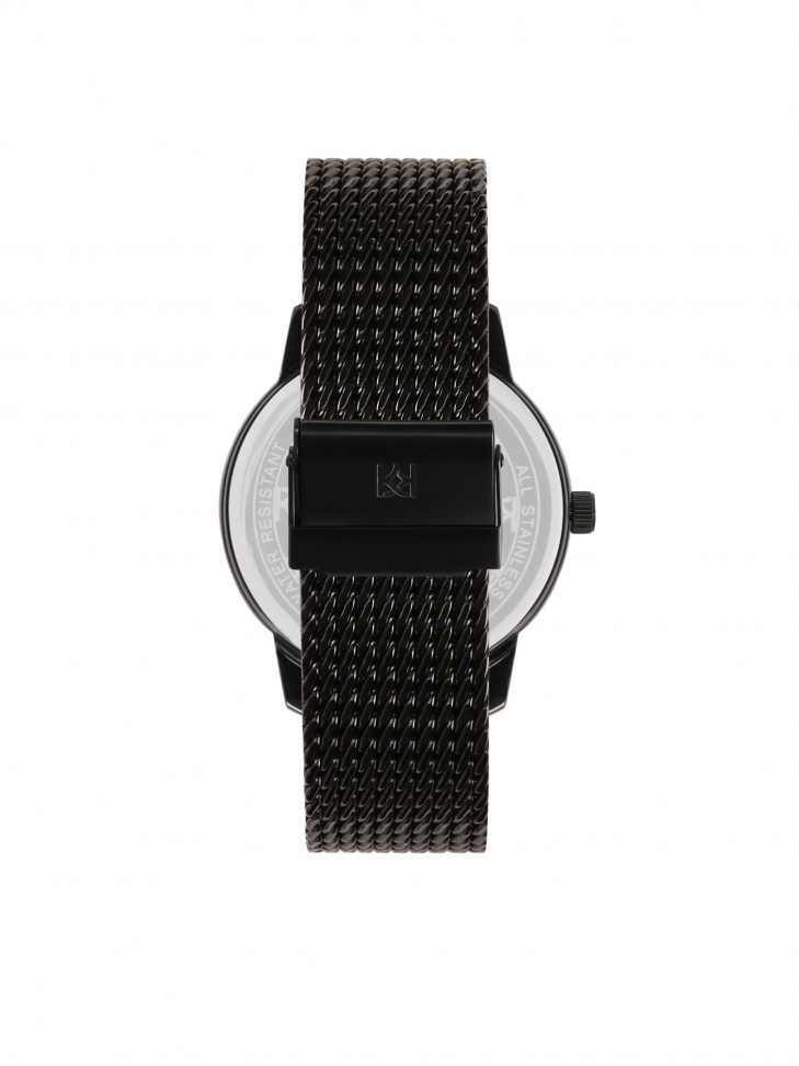 Czarny zegarek na bransolecie mesh ELEGANCE ESSENCE