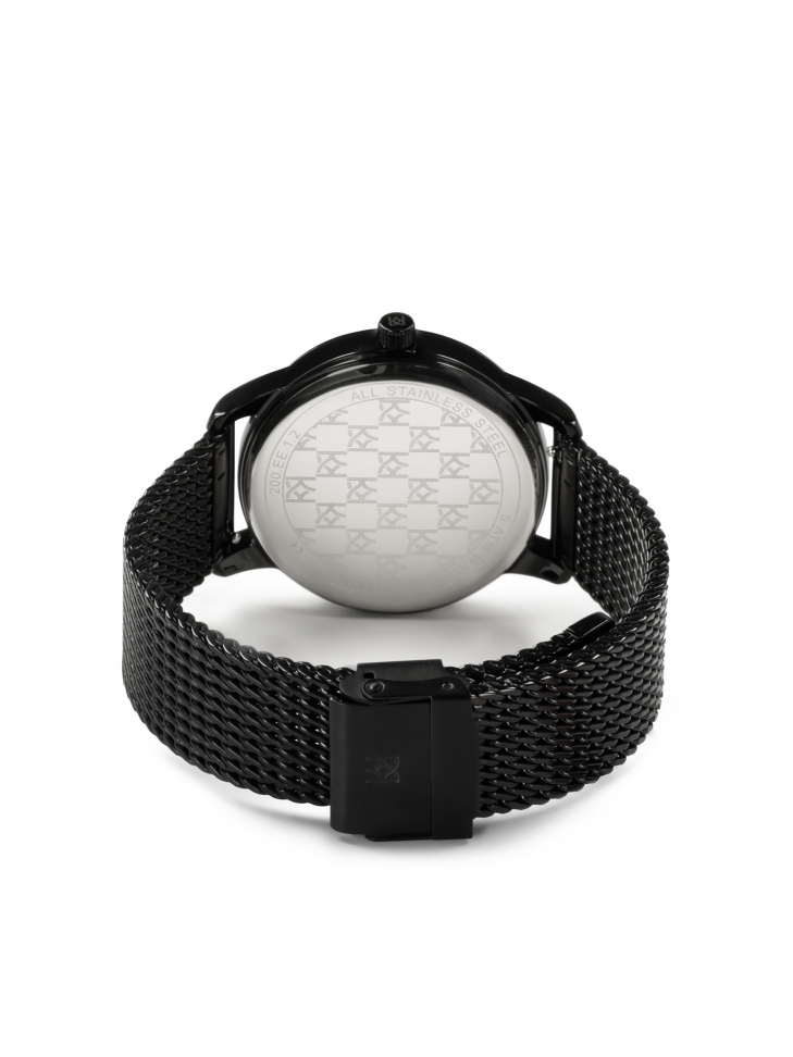 Czarny zegarek na bransolecie mesh ELEGANCE ESSENCE