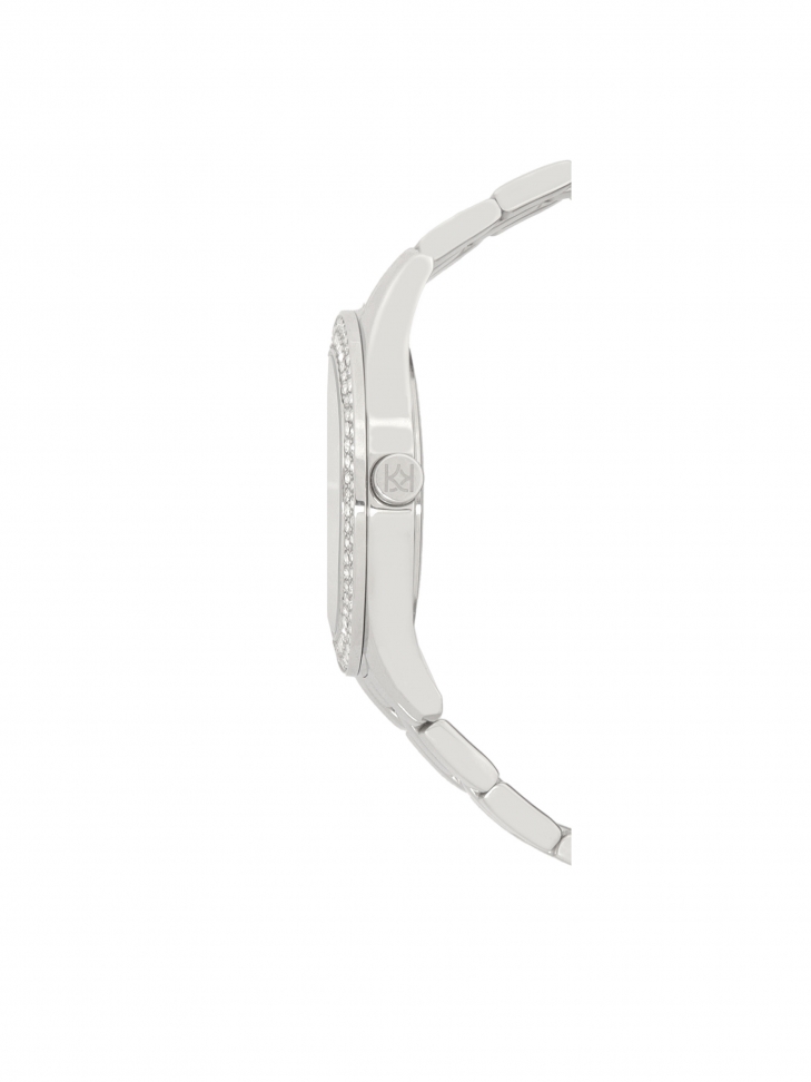 Srebrny zegarek zdobiony kryształkami LADY GRACE