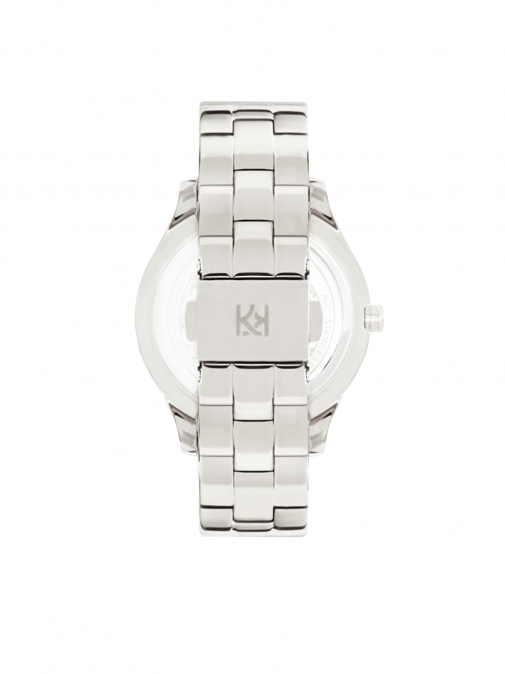 Srebrny zegarek zdobiony kryształkami LADY GRACE