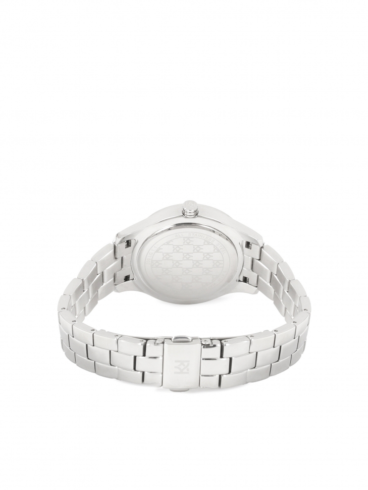 Srebrny zegarek zdobiony kryształkami LADY GRACE