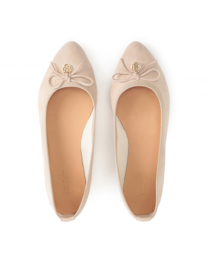 Zmaszowe baleriny z lekko zwężonym noskiem DENISE