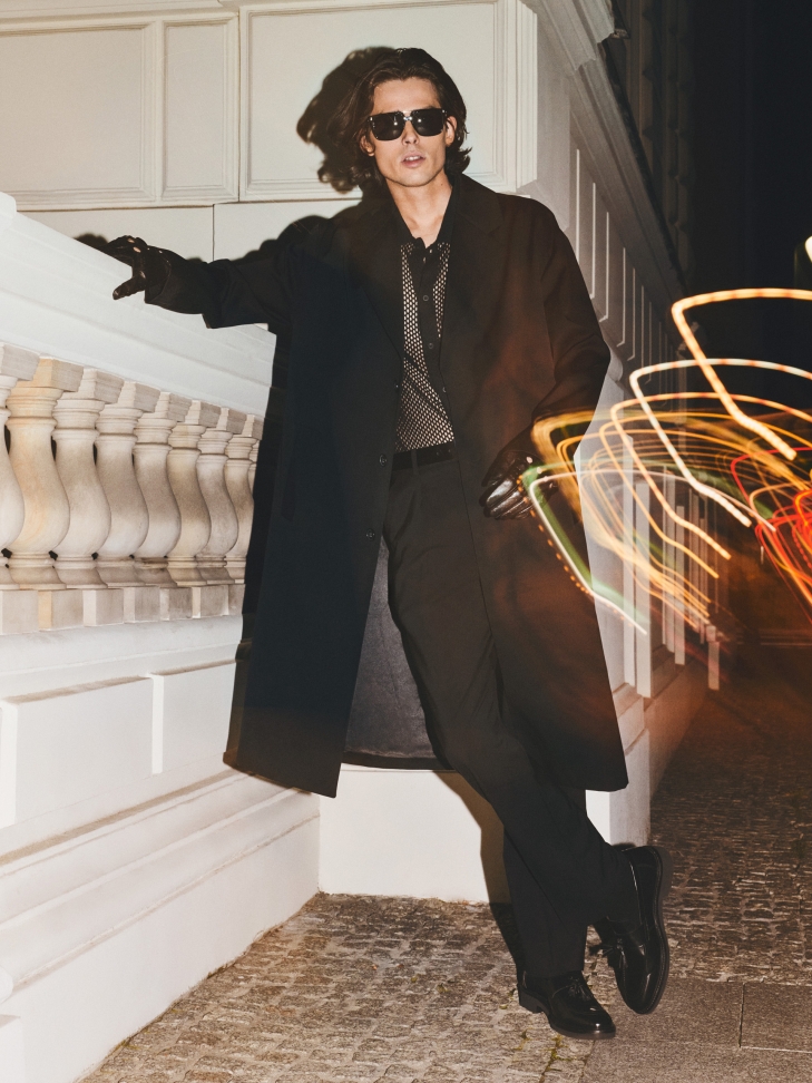 Czarne okulary przeciwsłoneczne ALVARO