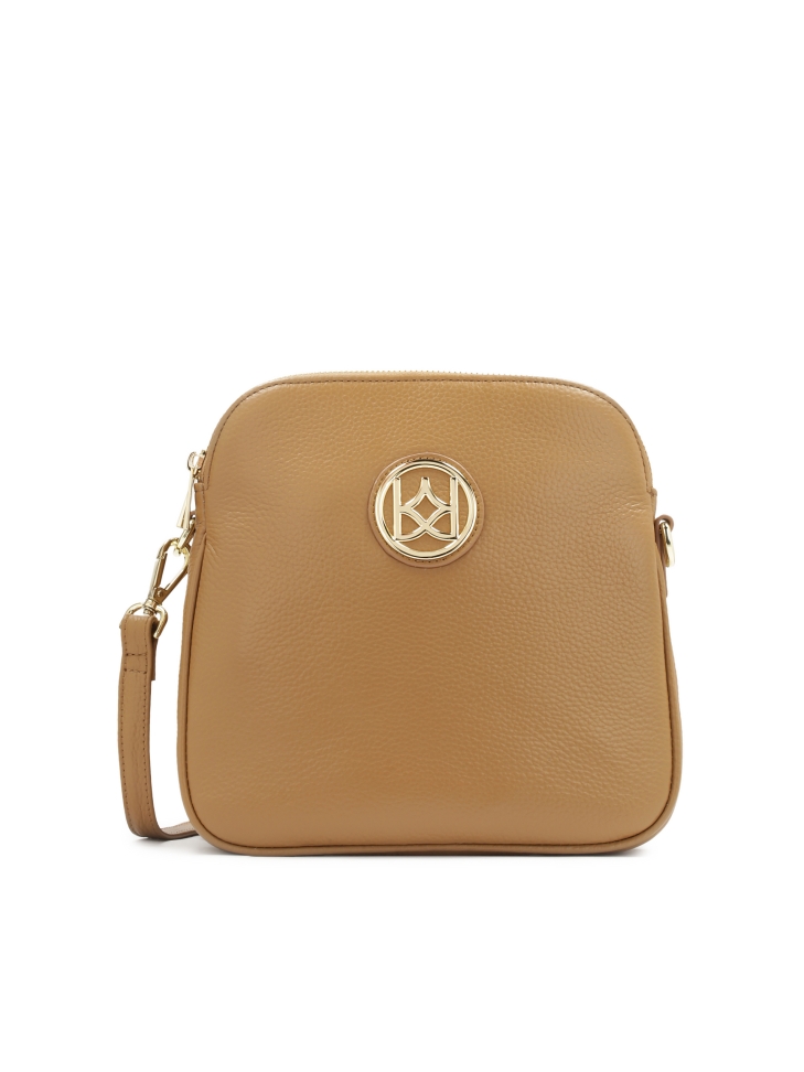 Skórzana listonoszka na długim pasku  POLINE