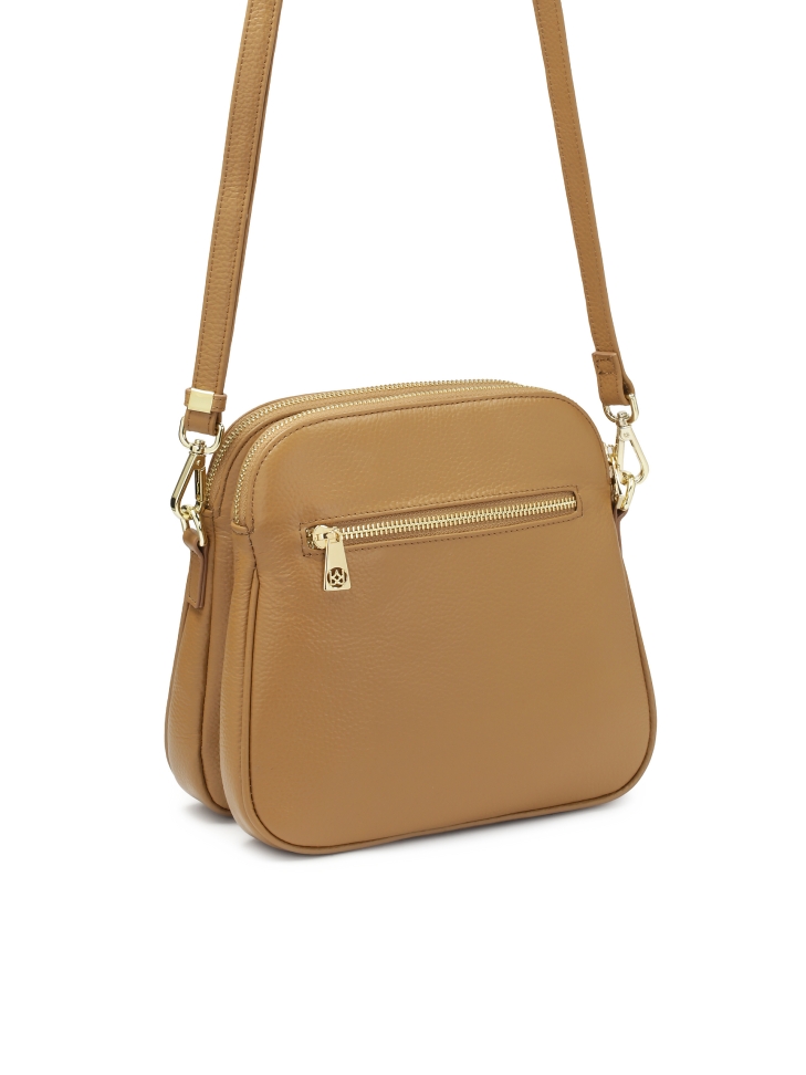 Skórzana listonoszka na długim pasku  POLINE