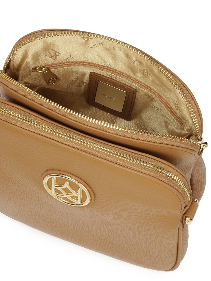 Skórzana listonoszka na długim pasku  POLINE