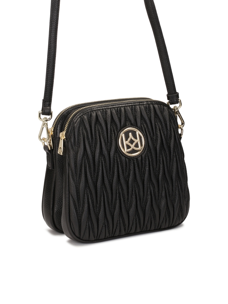 Skórzana klasyczna listonoszka na pasku POLINE