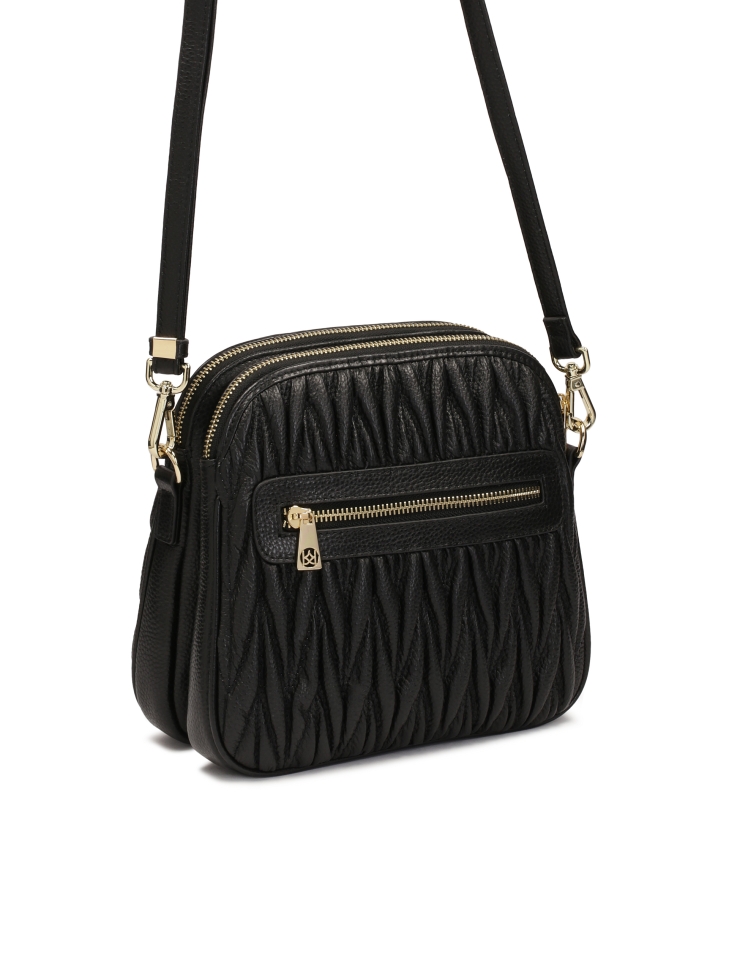 Skórzana klasyczna listonoszka na pasku POLINE